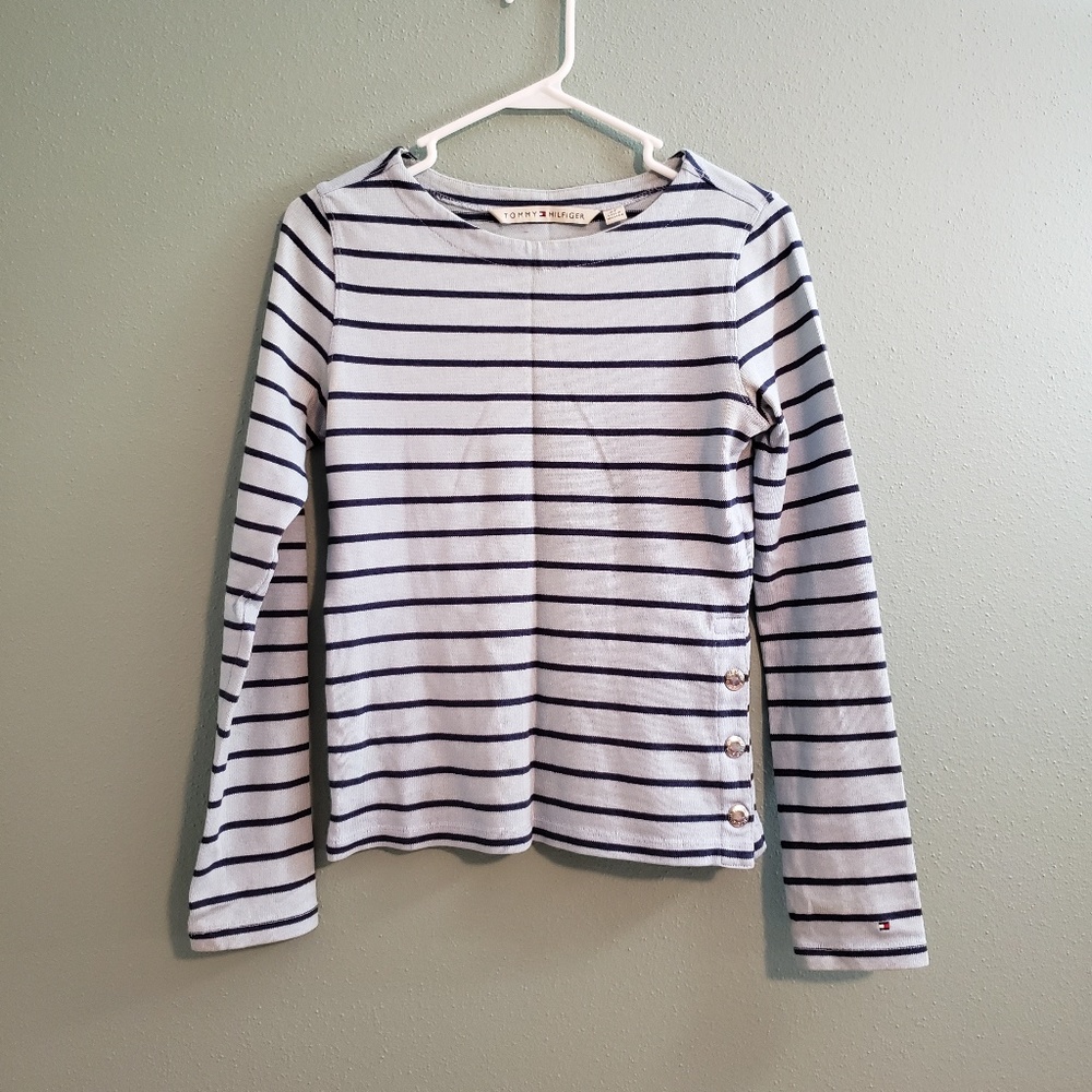 Tommy Hilfiger Blue Striped Sweater